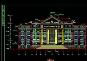 欧式风格法院详细建筑设计cad施工图