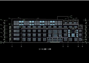 杭州三墩工业总公司电子工业厂房建筑设计cad施工图