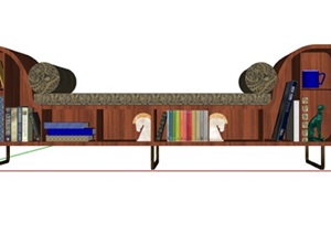 某现代风格详细沙发坐凳独特设计SU(草图大师)模型