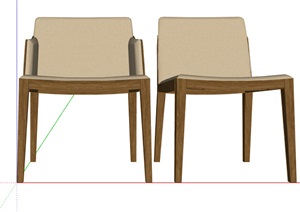 两个不同的沙发椅设计SU(草图大师)模型
