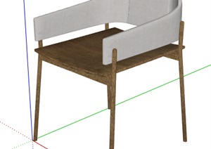 某现代独特椅子设计SU(草图大师)模型