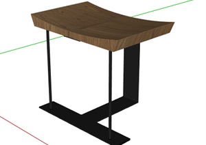 某工业风坐凳设计SU(草图大师)模型