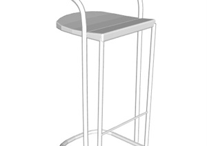现代风格室内独特坐凳素材SU(草图大师)模型