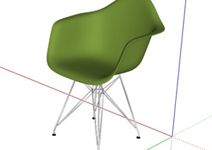 某现代风格座椅素材SU(草图大师)模型