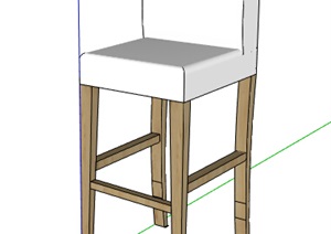 某简约室内座椅设计SU(草图大师)模型