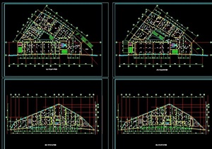 北大青鸟文化艺术中心建筑设计cad方案图