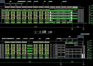 广州高校六层图书馆建筑设计cad方案