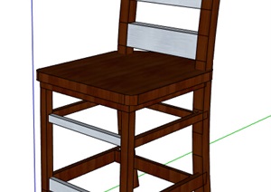 某室内靠椅素材设计SU(草图大师)模型