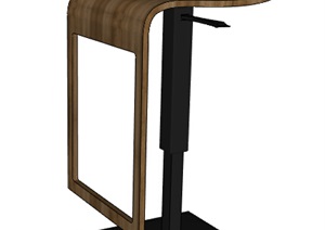 某室内可升降坐凳素材设计SU(草图大师)模型