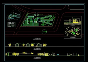 现代风格办公建筑设计cad方案