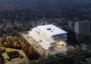 中山图书纪念馆详细建筑设计jpg方案