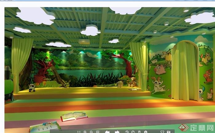 现代幼儿园详细教室设计3d模型及效果图