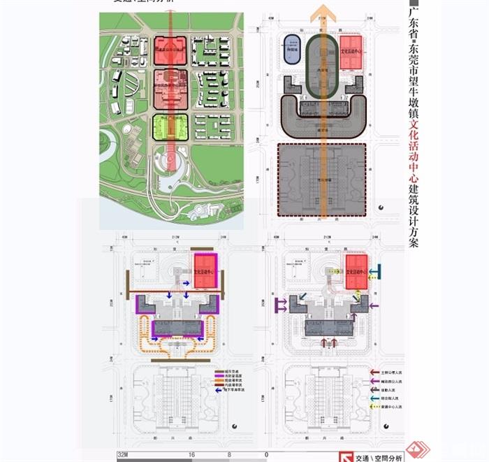 望牛墩文化活动中心cad、jpg文本