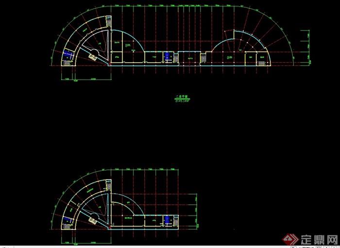 蚌埠烟厂办公建筑设计cad方案