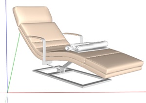 某现代风格室内躺椅素材设计SU(草图大师)模型