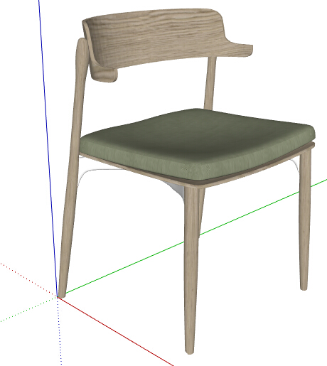 某简单的室内靠椅设计su模型