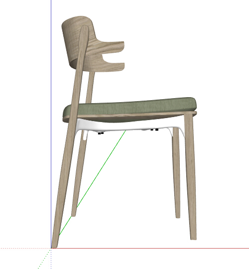 某简单的室内靠椅设计su模型
