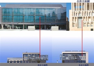 大元会所详细多层建筑设计cad方案及效果图