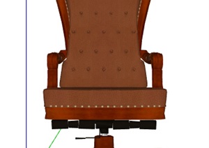 美式风格精美座椅设计SU(草图大师)模型