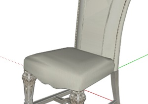 欧式雕花座椅设计SU(草图大师)模型