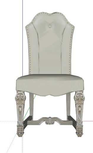 欧式雕花座椅设计su模型
