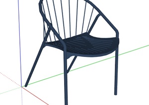 北欧风座椅设计SU(草图大师)模型