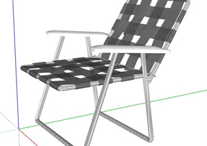 现代简约风躺椅素材SU(草图大师)模型