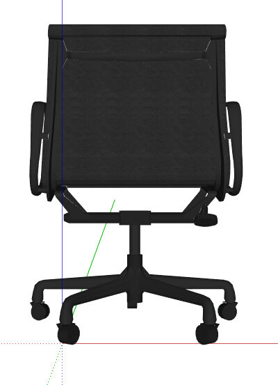 某现代办公椅座椅设计su模型