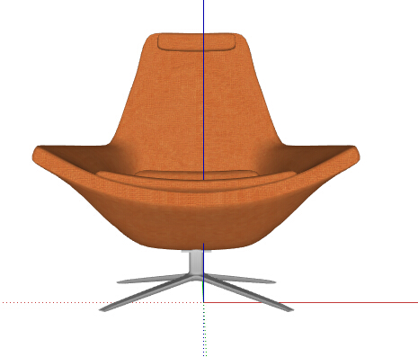 简约风座椅家具设计su模型