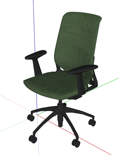 现代风格办公椅座椅素材su模型