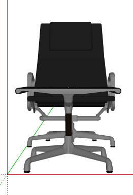 简约转椅及坐凳设计su模型