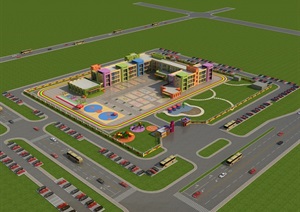 幼儿园建筑设计3dmax模型