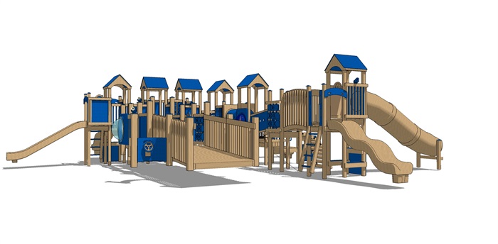 幼儿园滑梯su模型(1)