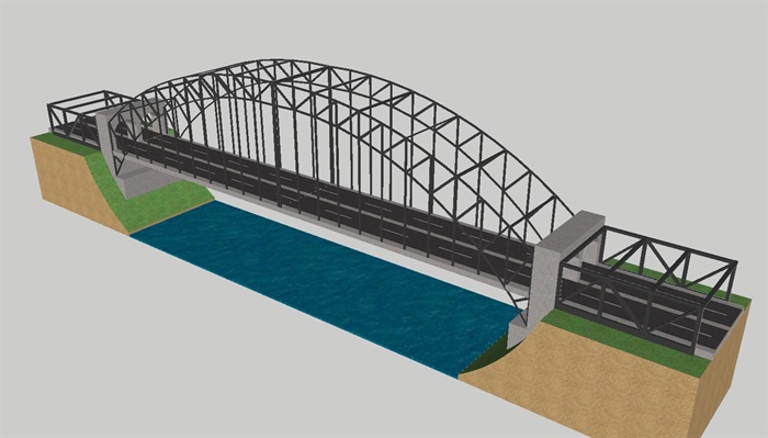 16座园林景观桥建筑方案素材ＳＵ模型