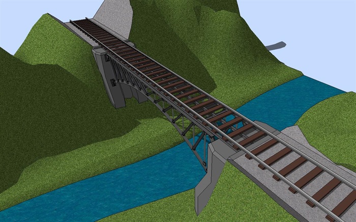 14座园林景观桥方案素材设计ＳＵ模型