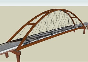 10座园林景观桥方案ＳＵ模型