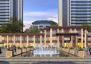 新中式售楼部ＳＵ模型2017版本