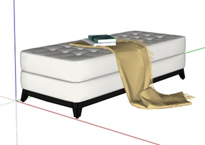 现代沙发凳素材设计SU(草图大师)模型