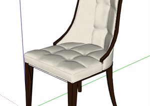 某美式风格精美座椅设计SU(草图大师)模型