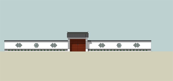中式风格围墙(2)