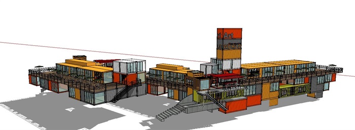 集装箱改造商业综合体商业街建筑(1)