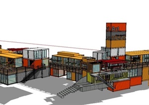 集装箱改造商业综合体商业街建筑