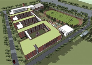 中小学校园校区规划建筑设计
