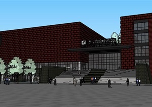 表皮式城市规划展览博物文化馆市民活动中心