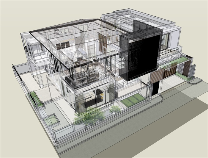 现代经典简约式私人住宅别墅设计详细室内空间家具设计(9)