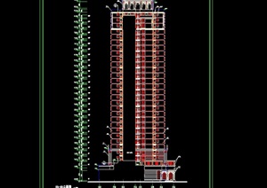 某高层商业住宅综合楼全套cad施工图