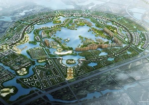 某湖旅游度假区城市规划设计jpg方案