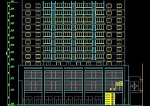 某12层高层办公楼建筑方案图