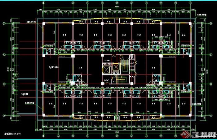 某12层高层办公楼建筑方案图