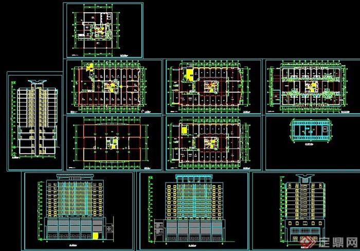 某12层高层办公楼建筑方案图